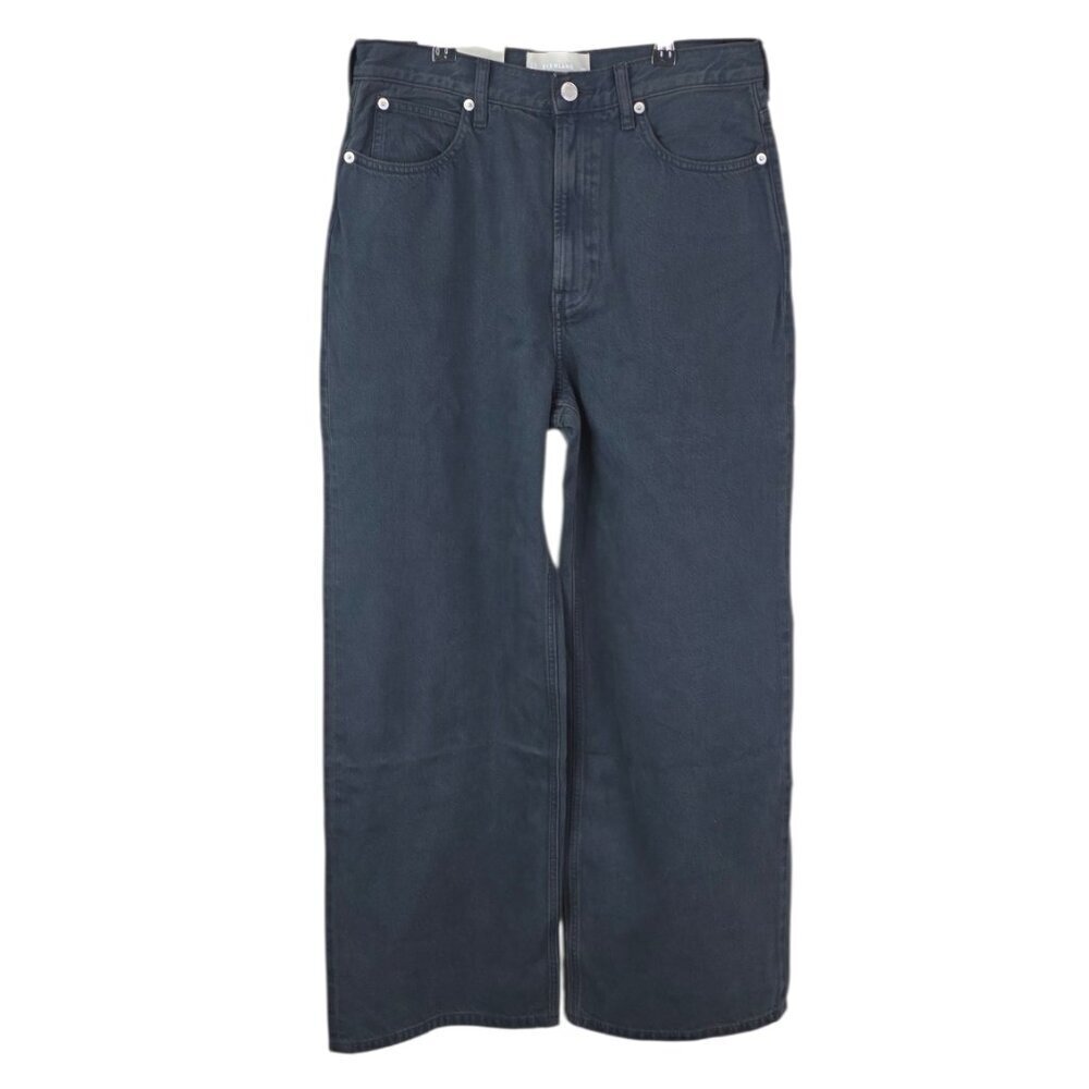Everlane The Baggy Jean, Ink Wash, Wide Leg, High Rise, Zip Fly, Size 29